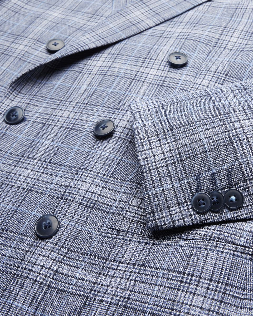 Slim Stretch Double Breasted Tailored Jacket